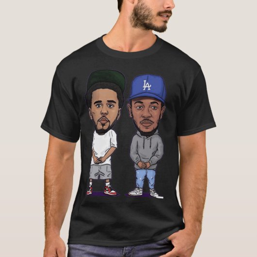 KENDRICK LAMAR JCOLE フレンズ Tシャツ (正面)