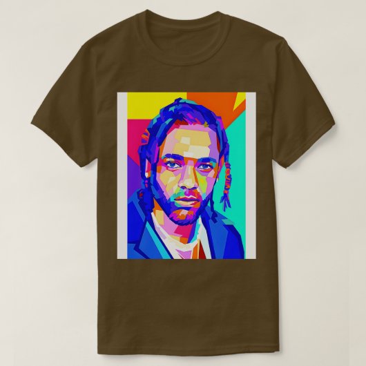 Kendrick Lamar Rapper WpapアートTシャツ Tシャツ (デザイン正面)
