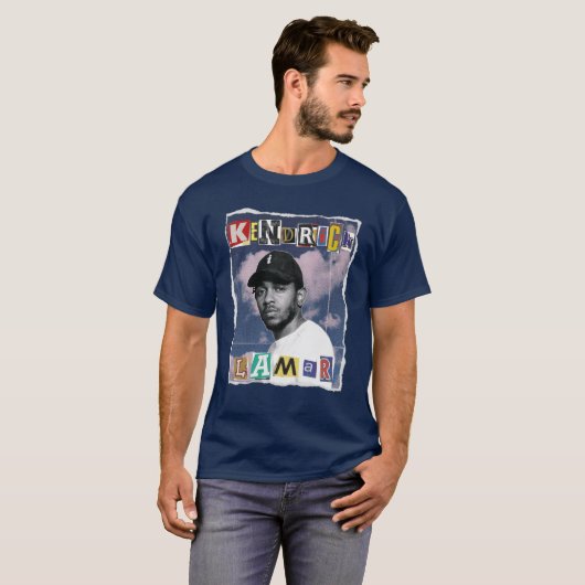Kendrick Lamar Scrapbook Effect gift Tシャツ (正面フル)