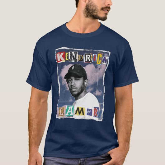 Kendrick Lamar Scrapbook Effect gift Tシャツ (正面)