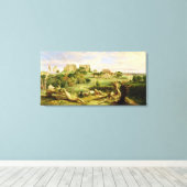Kenilworth Castle, Warwickshire, 1840 (油入りペイン) キャンバスプリント (インサイチュ (ウッドフロア))