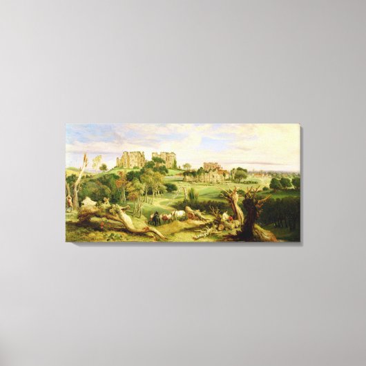 Kenilworth Castle, Warwickshire, 1840 (油入りペイン) キャンバスプリント (正面)