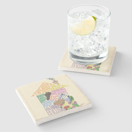 Kenji Kimuraの親切さはすべて石のコースターです ストーンコースター (横)