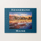 Kennebunkビーチ,メイン州ヴィンテージコテージ写真 ジグソーパズル (横)