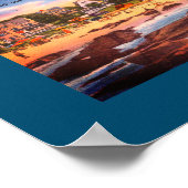 Kennebunkビーチ，メイン州ヴィンテージコテージ写真 ポスター (角)