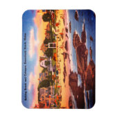 Kennebunkビーチ，メイン州ヴィンテージコテージ写真 マグネット (縦)