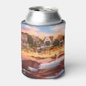 Kennebunkビーチ，メイン州ヴィンテージコテージ写真 缶クーラー (缶正面)