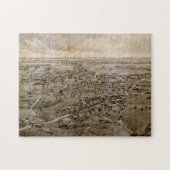 Kennebunkメイン(1895年)のヴィンテージの絵解き地図 ジグソーパズル (横)