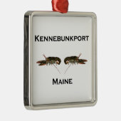 Kennebunkportメインのロブスター メタルオーナメント (右)