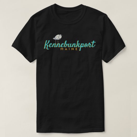 Kennebunkport , Maine Coastal Town Tee  Tシャツ (デザイン正面)