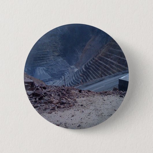 Kennecottの銅山 缶バッジ (正面)