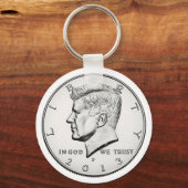 KENNED HALF DOLLAR 2013 キーホルダー (正面)