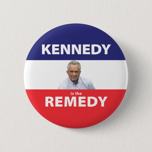KennedyはRemedyボタン 缶バッジ (正面)