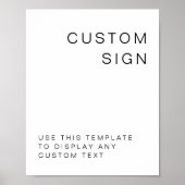 KENNEDYミニマモダンリストカスタムの編集可能サイン ポスター (正面)