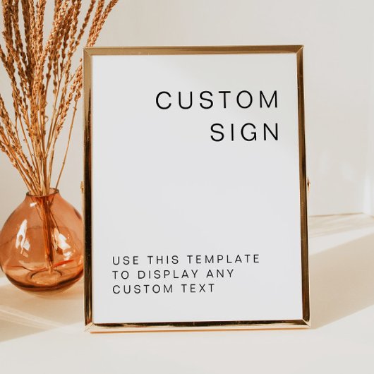 KENNEDYミニマモダンリストカスタムの編集可能サイン ポスター