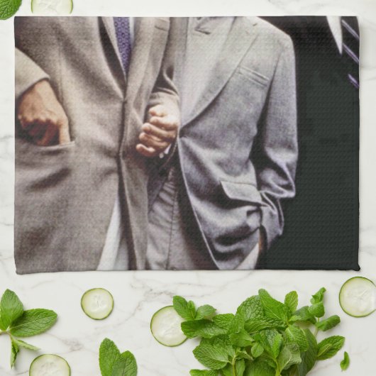 Kennedy Brothers、John、Robert & Ted キッチンタオル (折り畳み)