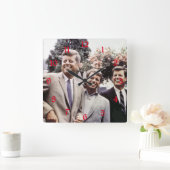 Kennedy Brothers、John、Robert & Ted スクエア壁時計 (ホーム)