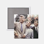Kennedy Brothers、John、Robert & Ted マグネット (正面/裏面)