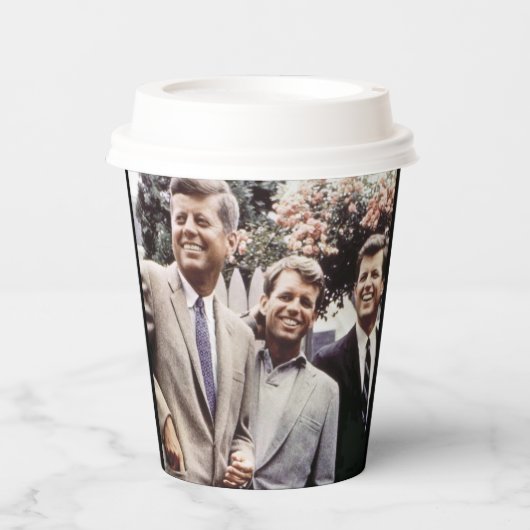 Kennedy Brothers、John、Robert & Ted 紙コップ (正面)