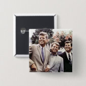 Kennedy Brothers、John、Robert & Ted 缶バッジ (正面&裏面)