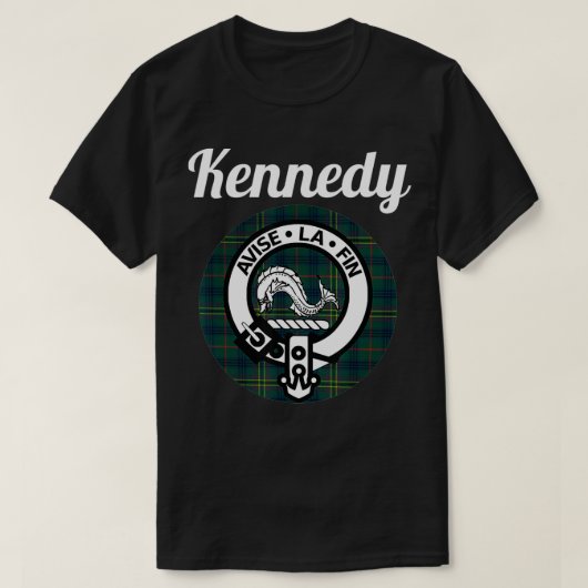 Kennedy Clan Scottish Name Coat Of Arms Tartan  Tシャツ (デザイン正面)