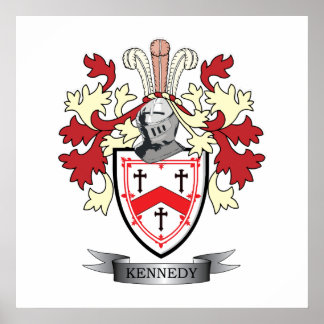 Kennedy Family Crest Coat of Arms ポスター