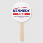 Kennedy for Presidentのサポートを表示 ハンドファン (裏面)