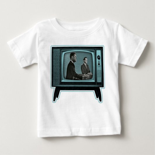Kennedy Nixon 1960テレビ討論会 ベビーTシャツ (正面)