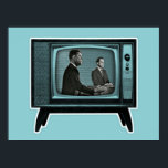Kennedy Nixon 1960テレビ討論会 ポスター<br><div class="desc">1960年の米国大統領の上院議員ジョン・F・ケネディ氏とリチャード・ニクソン副大統領の間の討論は、州で大統領の初めて議論が放送され統一されたた。この議論は、ケネディ・ニクソンポップ・アートのディベート1960デザインのレトロなアートグラフィックに変わる。レトロなテレビが議論に合う。この議論の場面では、民主党の候補者ジョン・ケネディ氏が前景的に、共和党の候補者リチャード・ニクソン氏が後景的に登場している。レトロなテレビは明るいターコイズブルーとブラックの色合いだ。あなたはもしアメリカの歴史のバフであり、政治が大好きであるか、JFKやリチャード・ニクソンの大ファンである、ケネディ・ニクソンのテレビ討論会1960デザインは理想的な選択をする!ElectricPopSpotショップにアクセスし、私たちの全ての素晴らし州の歴史のアートのデザインを参照ポップ・アートの!ElectricPopSpot – アートにポップ・アートの文化を高めポップ・アートのる!</div>