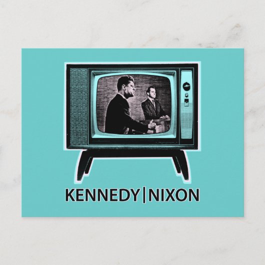 Kennedy Nixon 1960テレビ討論会 ポストカード (正面)