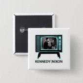 Kennedy Nixon 1960テレビ討論会 缶バッジ (正面&裏面)