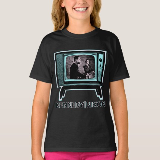 Kennedy Nixon 1960テレビ討論会 Tシャツ (正面)