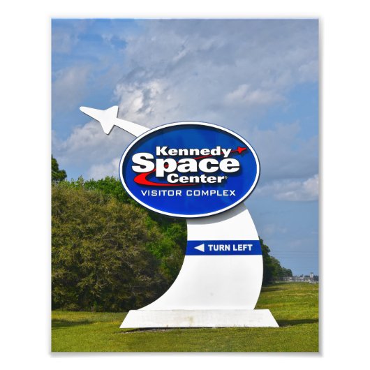 Kennedy Space Center Visitor Complex Sign フォトプリント (正面)