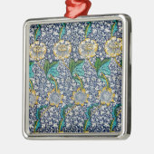 Kennetパターン（William Morris著）セラミック装飾体 メタルオーナメント (左)