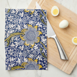 Kennet by William Morris、ヴィンテージ・テキスタイル・アート キッチンタオル