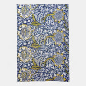 Kennet by William Morris、ヴィンテージ・テキスタイル・アート キッチンタオル (縦)