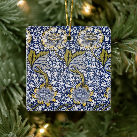 Kennet by William Morris、ヴィンテージ・テキスタイル・アート セラミックオーナメント (ツリー)