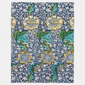 Kennet Pattern （William Morris著） フリースブランケット (正面)