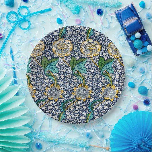 Kennet Pattern （William Morris著） ペーパープレート (パーティー)