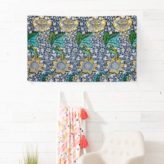 Kennet Pattern （William Morris著） 横断幕 (インサイチュ)