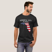 Kenneth City Florida USA State America Travel Flor Tシャツ (正面フル)
