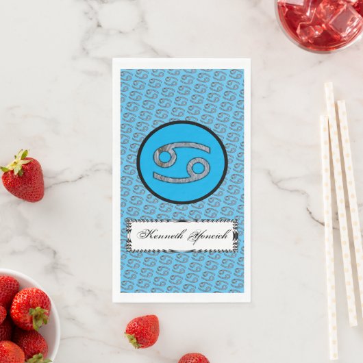 Kenneth Yoncichによるがん〔占星術の〕十二宮図のシンボル要素 (インサイチュ)