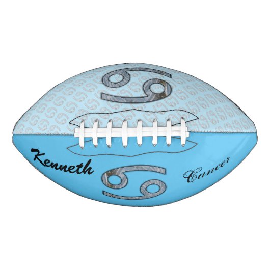 Kenneth Yoncichによるがん〔占星術の〕十二宮図のシンボル要素 アメリカンフットボール (正面)