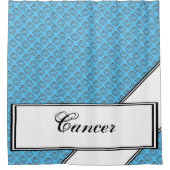 Kenneth Yoncichによるがん〔占星術の〕十二宮図のシンボル要素 シャワーカーテン (正面)