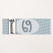 Kenneth Yoncichによるがん〔占星術の〕十二宮図のシンボル要素 ヨガマット (正面(横))