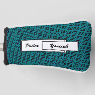 Kenneth Yoncichによるがん〔占星術の〕十二宮図シンボル標準 ゴルフヘッドカバー