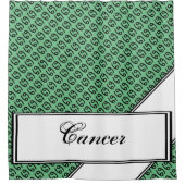 Kenneth Yoncichによるがん〔占星術の〕十二宮図シンボル標準 シャワーカーテン (正面)