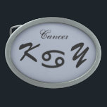 Kenneth Yoncichによるがん〔占星術の〕十二宮図シンボル標準 卵形バックル<br><div class="desc">がん〔占星術の〕十二宮図シンボル標準、ベルトバックル。写真Copyright (C) Kenneth Kenji Yoncich.All Rights Reserved.</div>