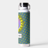 Kenneth Yoncichによるイエロースタンダードリボン ウォーターボトル (背面)