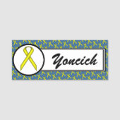Kenneth Yoncichによるイエロースタンダードリボン 名札 (正面)